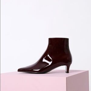 Meno De Mosso Pointed Patent Leather Boots